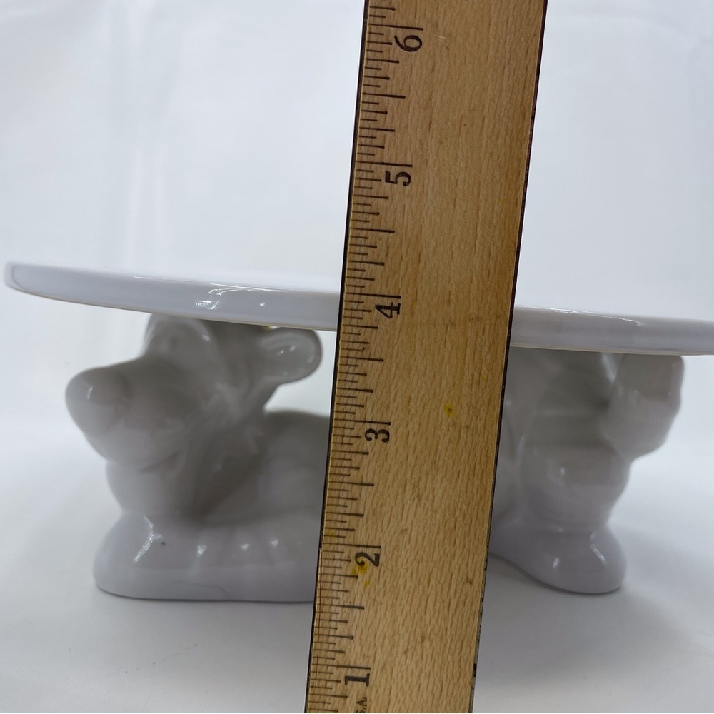 Disney Store Ceramic White Tigger Figural Cake Stand Plate Winnie the Pooh. - Picture 5 of 11